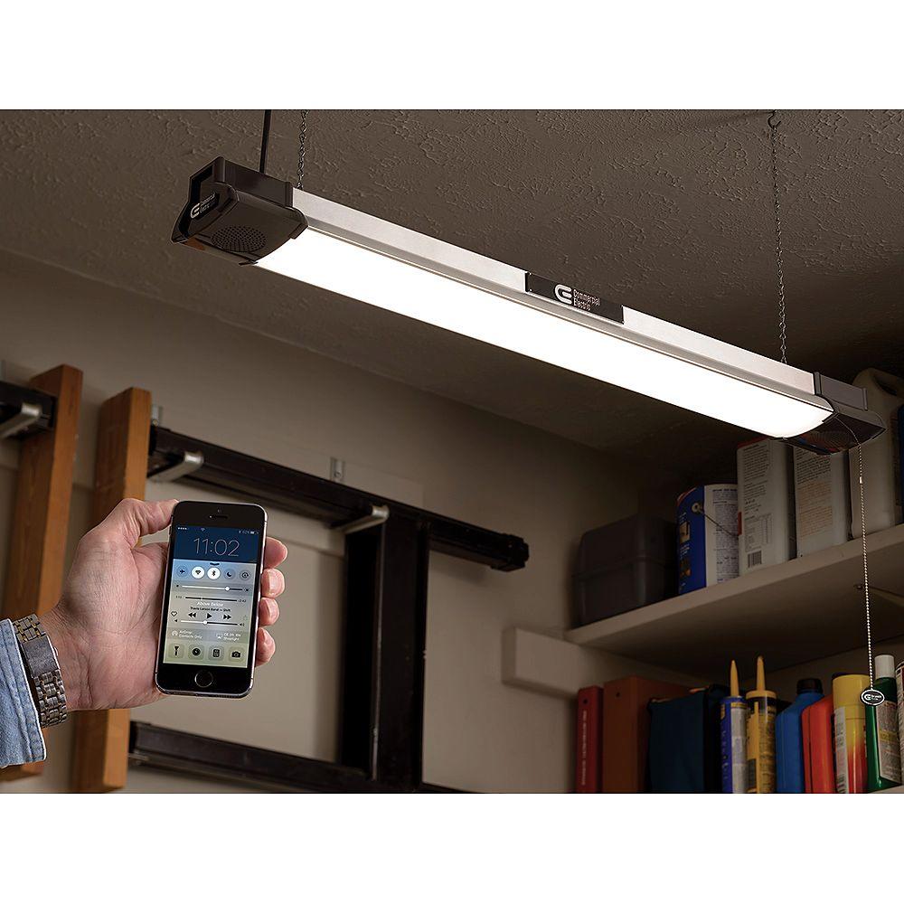 Commercial Electric 3500 Lumens Bright White LED Shoplight Bluetooth