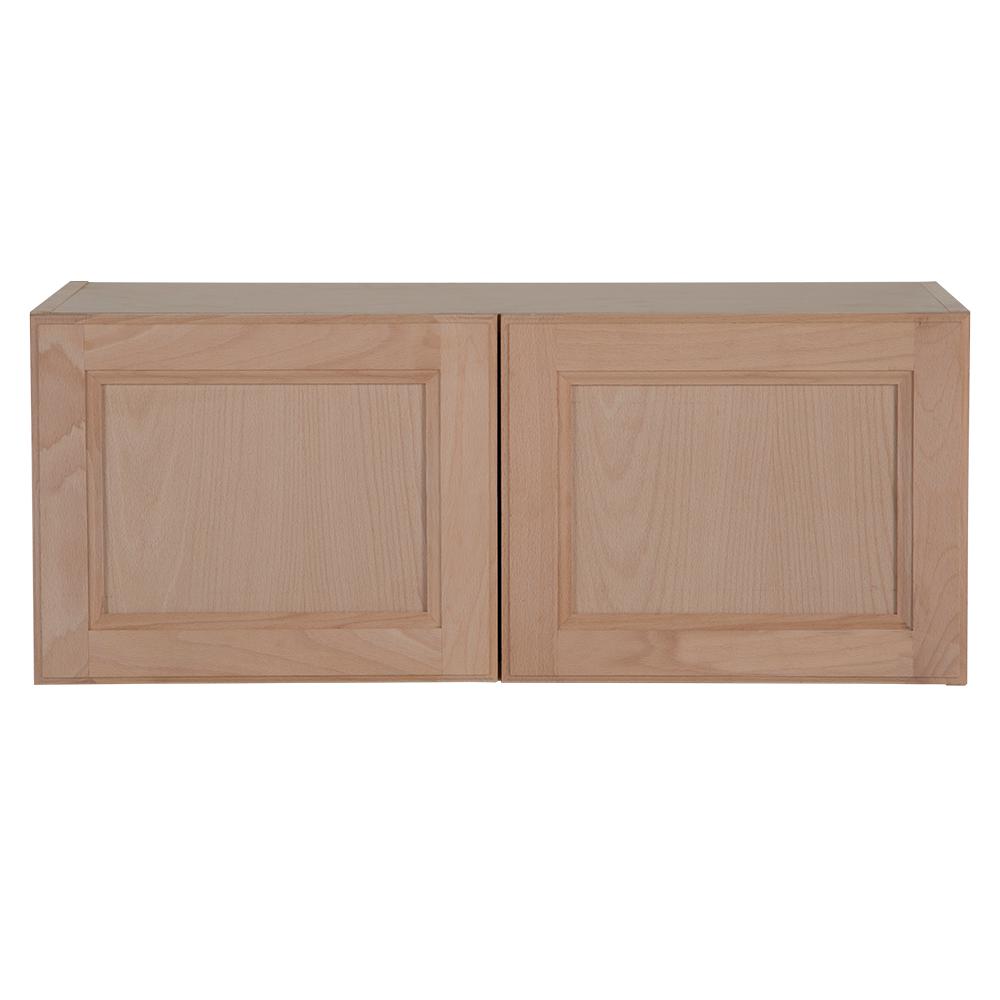 Easthaven Assembled 30x12x12 In Frameless Wall Cabinet In Unfinished German Beech