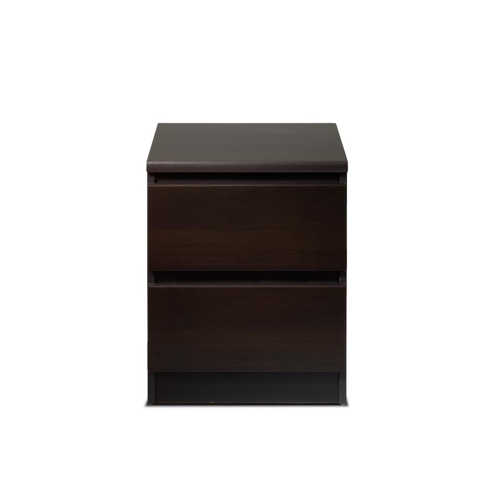 Tvilum Scottsdale Coffee 2 Drawer Nightstand 7029120 The Home Depot