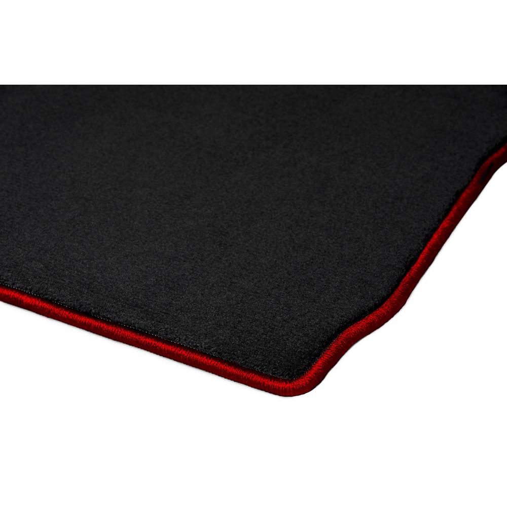 Ggbailey Ford Mustang Black With Red Edging Carpet Car Mats Floor