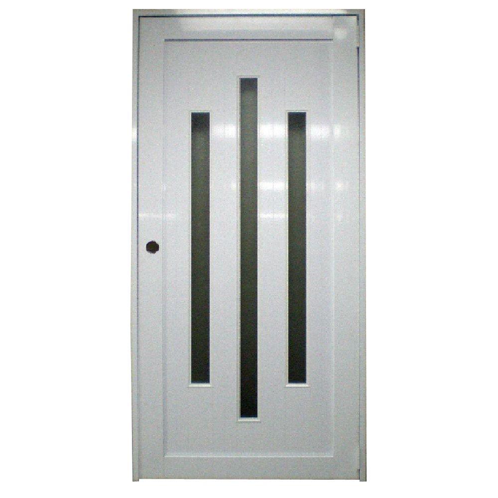 Air Master Windows And Doors 36 In X 80 Titan Vista 7 White Painted Aluminum Prehung Front Door