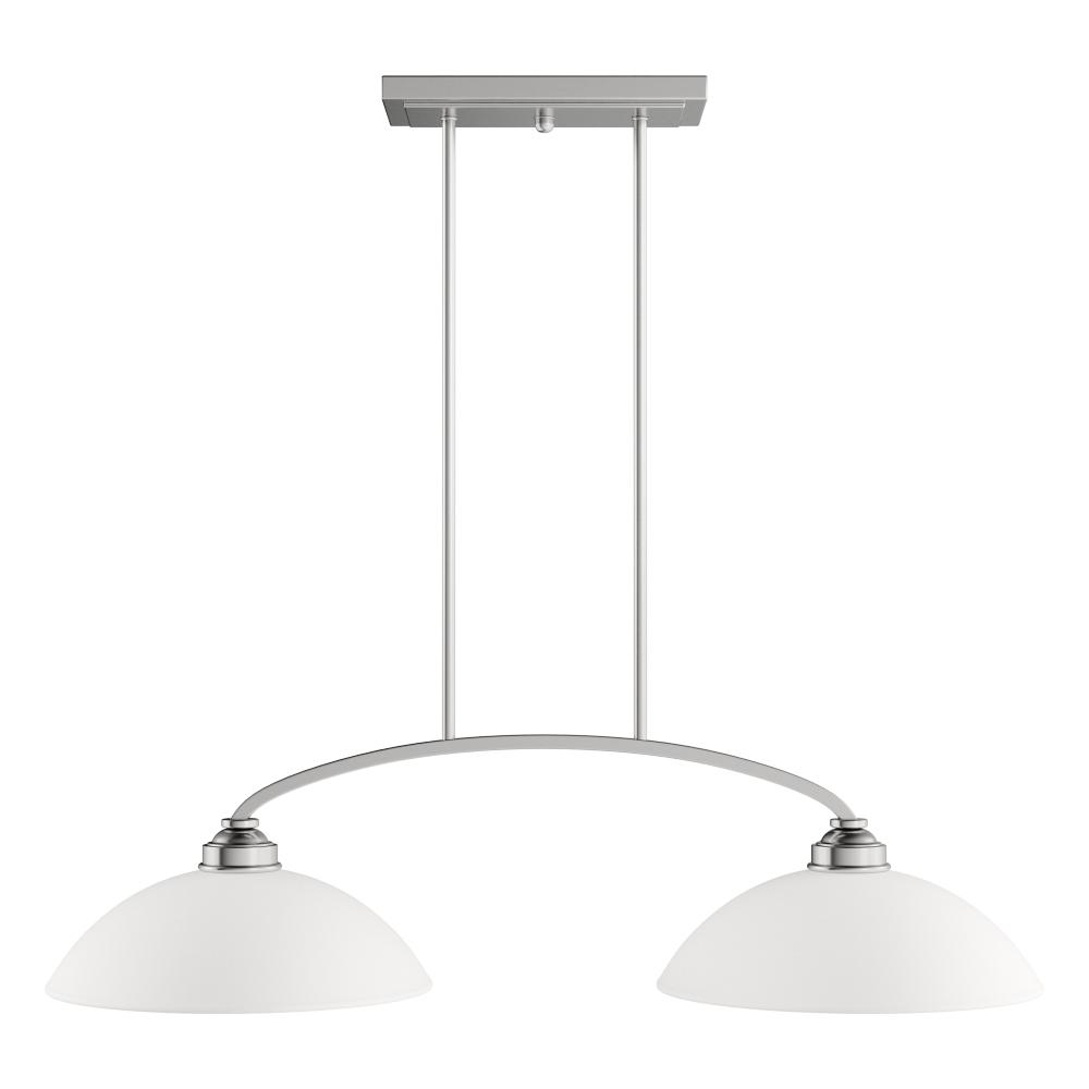 Livex Lighting Providence 2 Light Brushed Nickel Incandescent Island Pendant 4222 91 The Home Depot - 2 Light Island Pendant Fixture Livex Lighting Providence 2 Light Brushed Nickel Incandescent Island Pendant 4222 91 The Home Depot - 2 Light Island Pendant Fixture