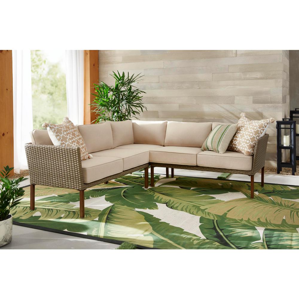 sectionals homedepot stylewell cushions oakshire depot clausen