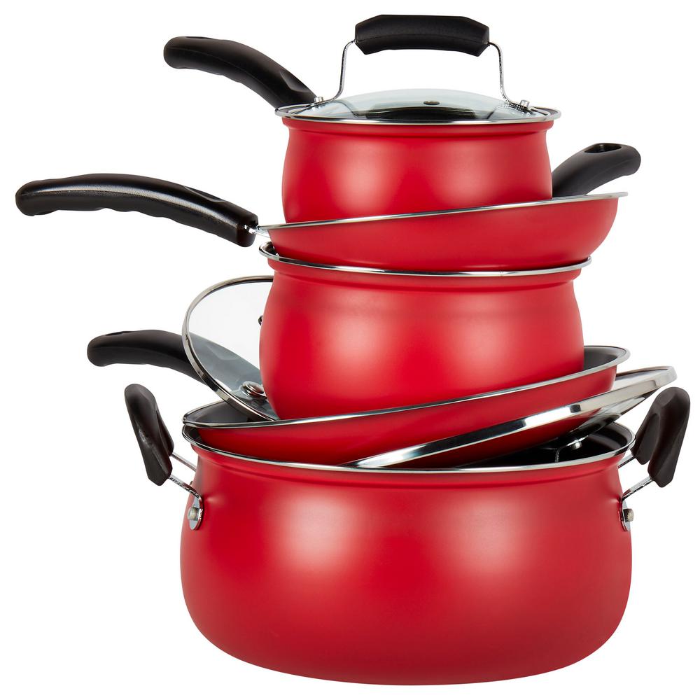 Basic Essentials 8Piece Carbon Steel Cookware SetTTUJ7449EC The