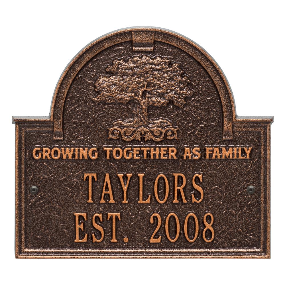 Family Tree Anniversary Wedding Personalized Arched Plaque-3304AC - The ...