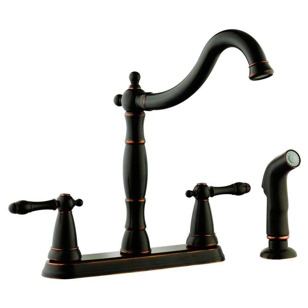Design House Oakmont 2 Handle Standard Kitchen Faucet with ...