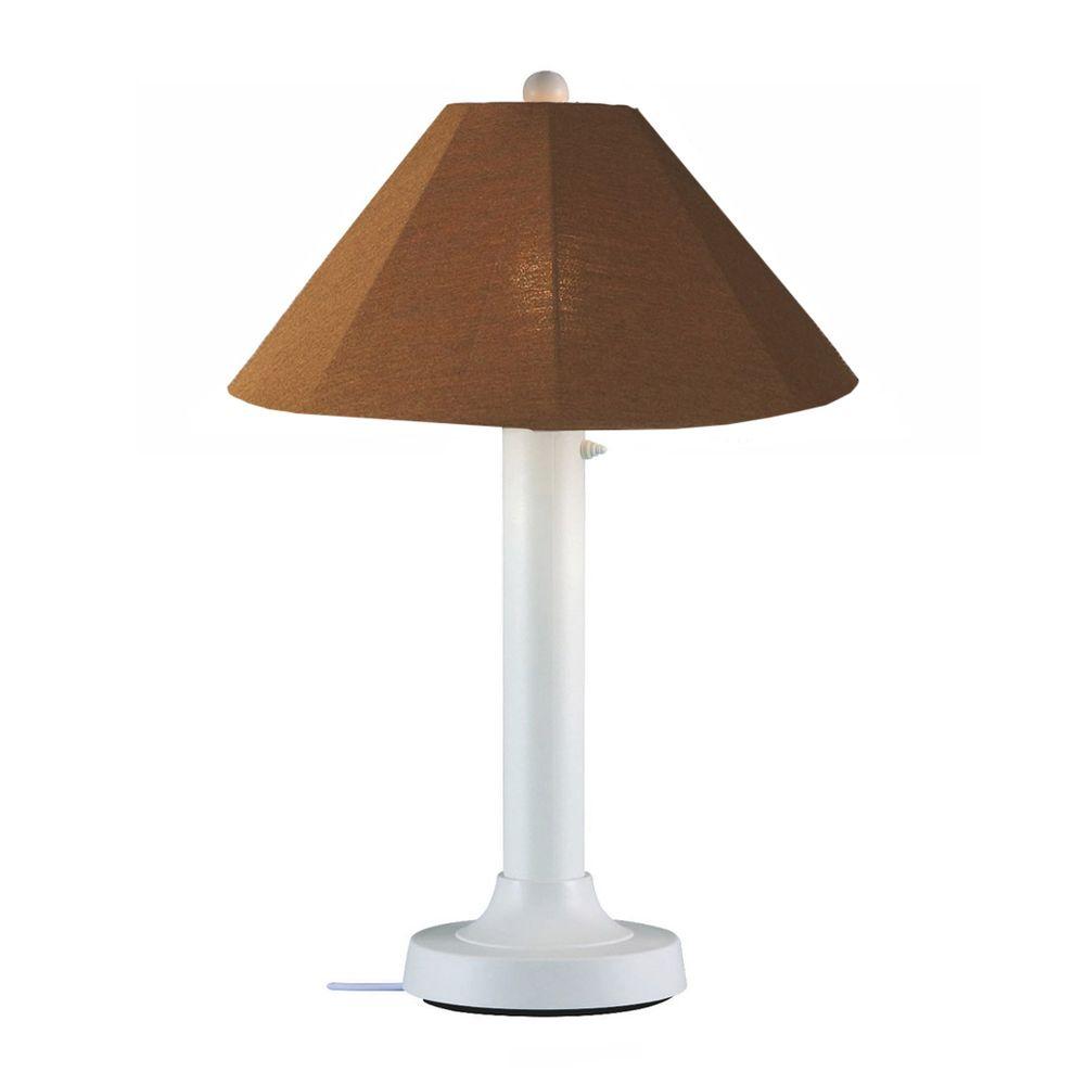 Patio Living Concepts Catalina 34 In White Outdoor Table Lamp