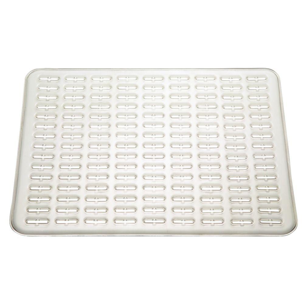 Interdesign Syncware Sink Mat Large In Clear 49980 The Home Depot