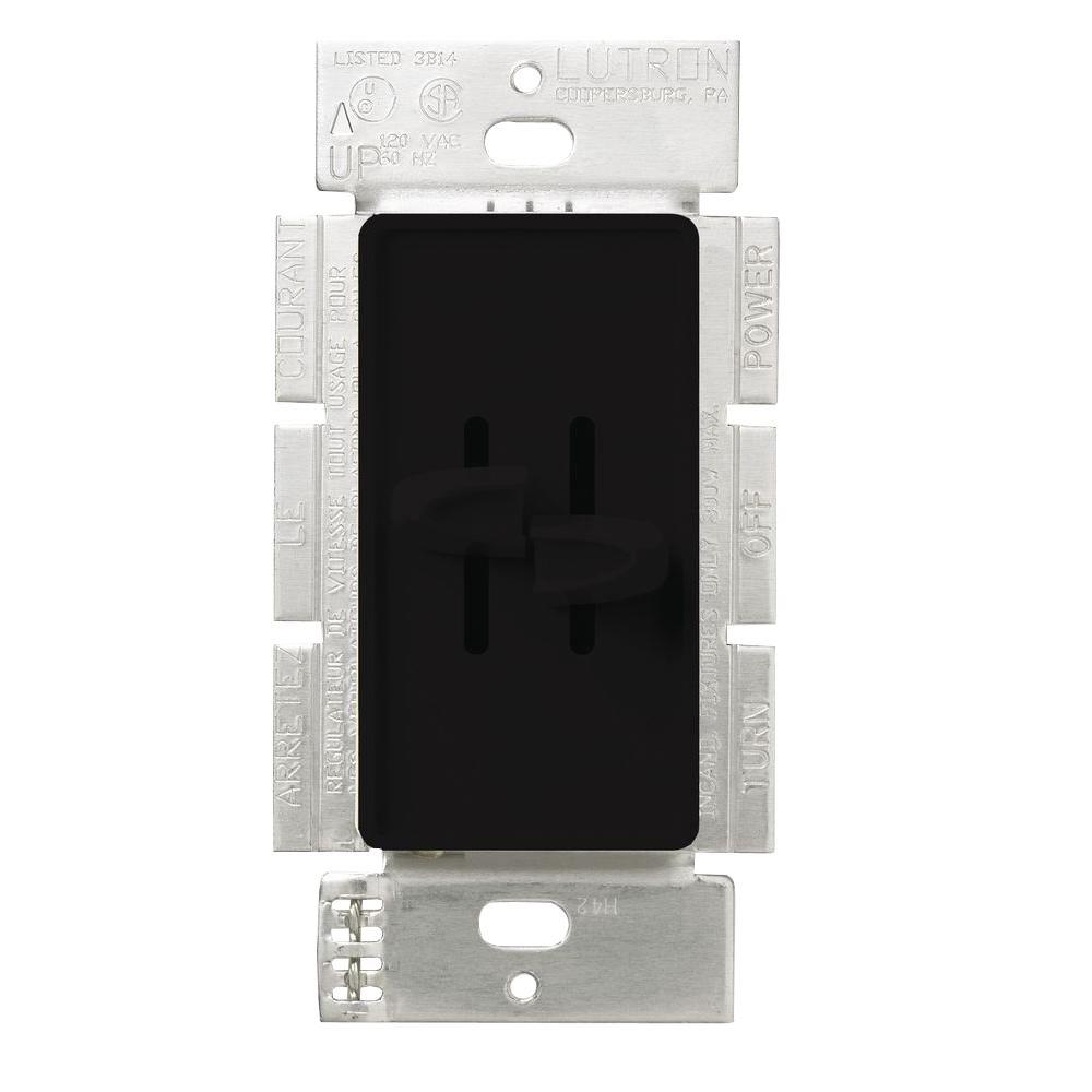 Lutron Credenza PlugIn Dimmer for Incandescent and Halogen with Locator Light, BlackTT300NLH