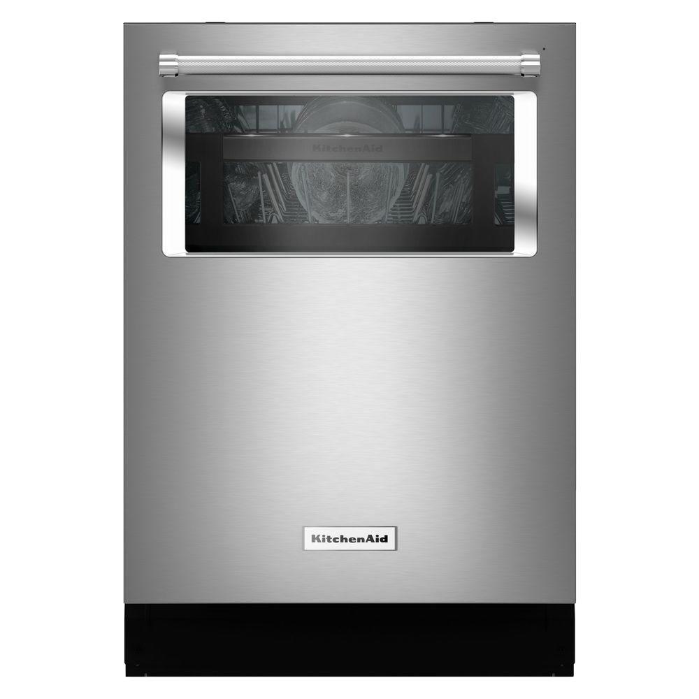 KitchenAid Top Control Dishwasher with Window in Stainless Steel with Stainless... by KitchenAid