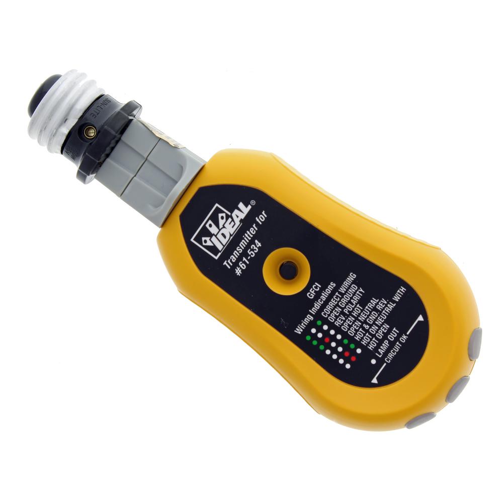 Ideal Circuit Breaker Finder with Digital Receiver GFCI Receptacle 120/