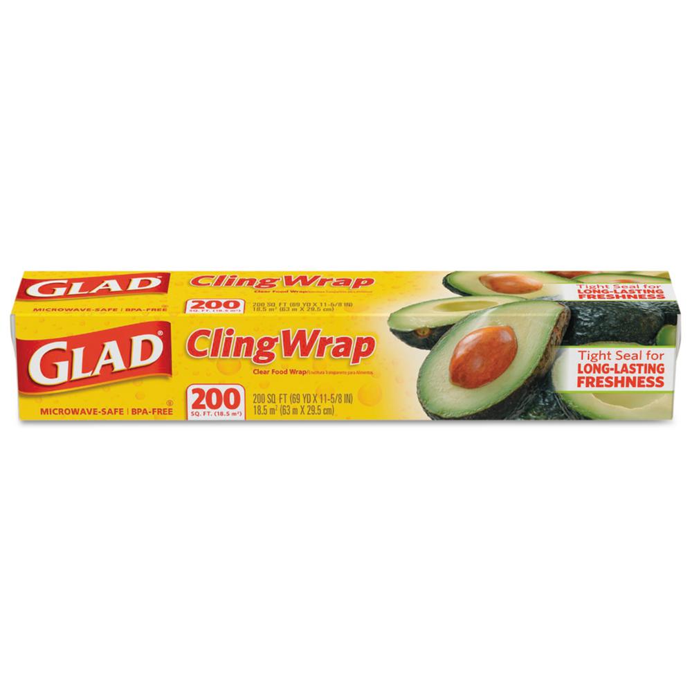 x 200 ft. Clear Plastic Cling Wrap 