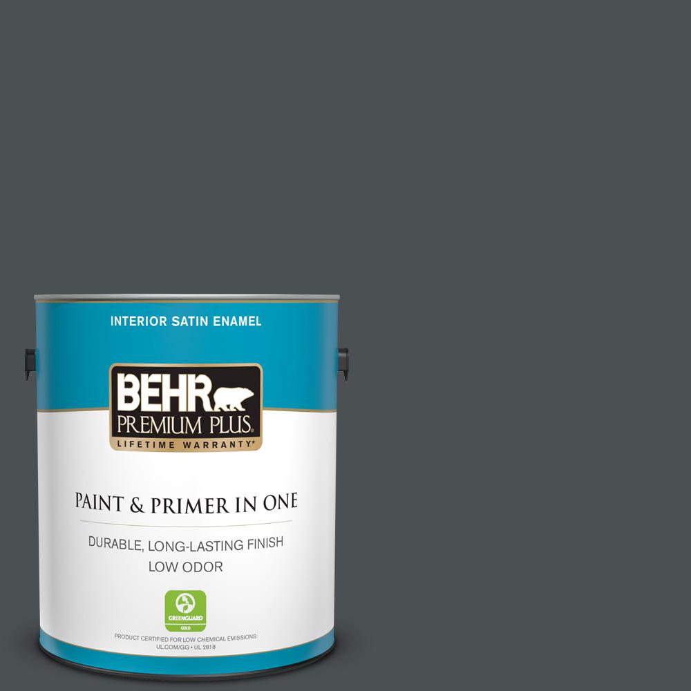 BEHR Premium Plus 1 gal. 770F6 Evening Hush Satin Enamel BEHR Premium Plus 1 gal. 770F6 Evening Hush Satin Enamel