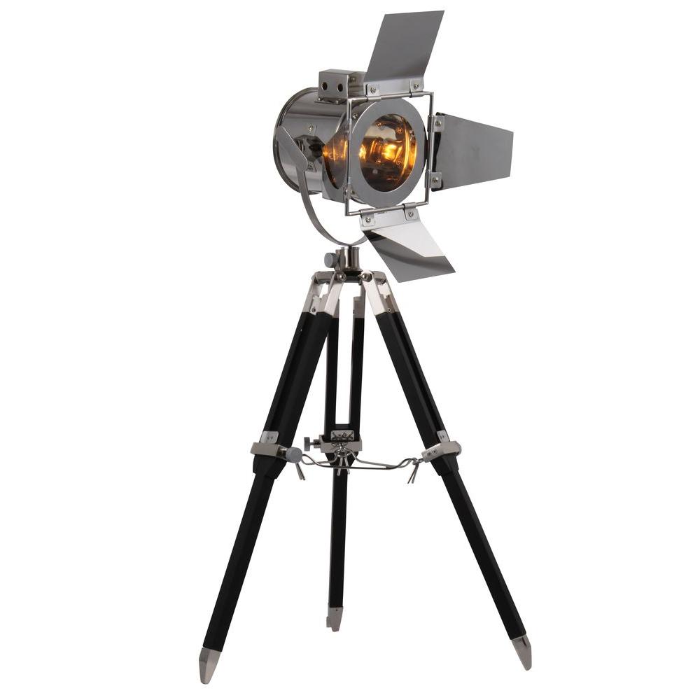 Elegant Lighting Ansel Tripod 15 5 In Chrome And Black Floor Lamp Elegant Lighting Ansel Tripod 15 5 In Chrome And Black Floor Lamp