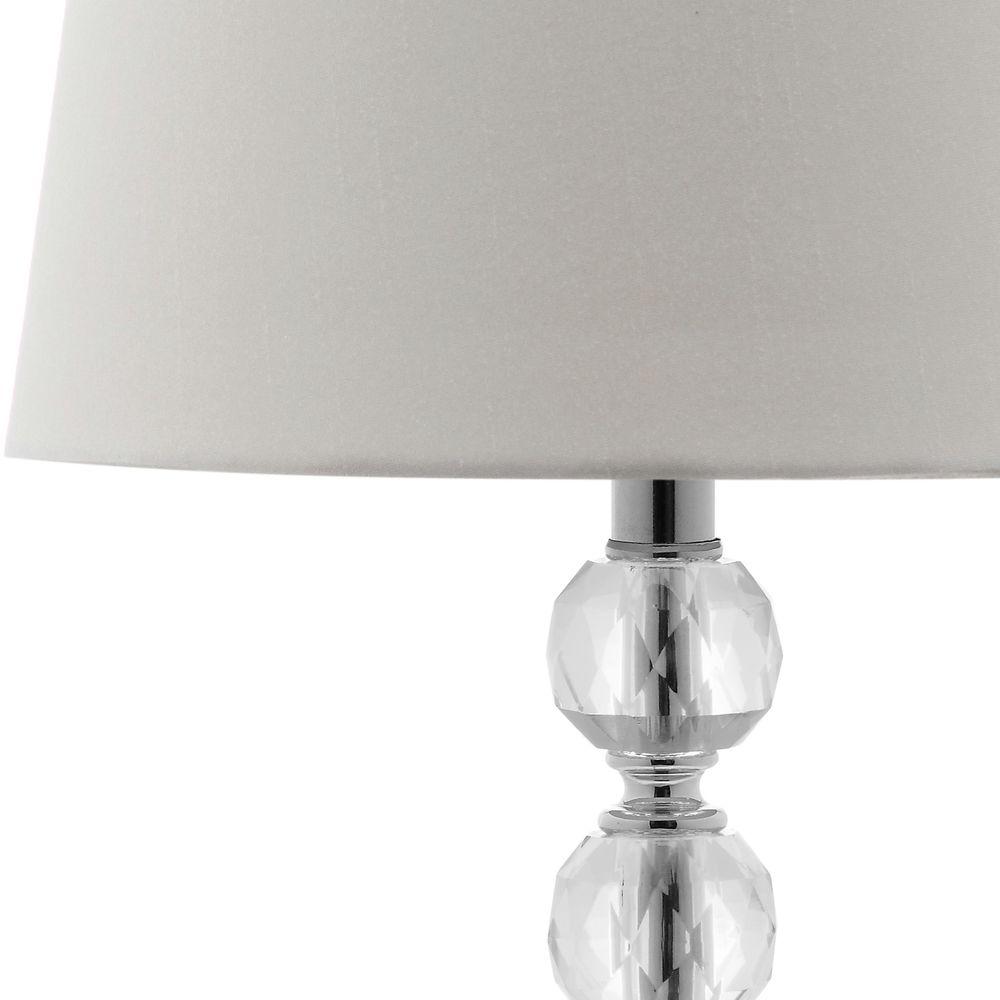 stacked crystal ball table lamp