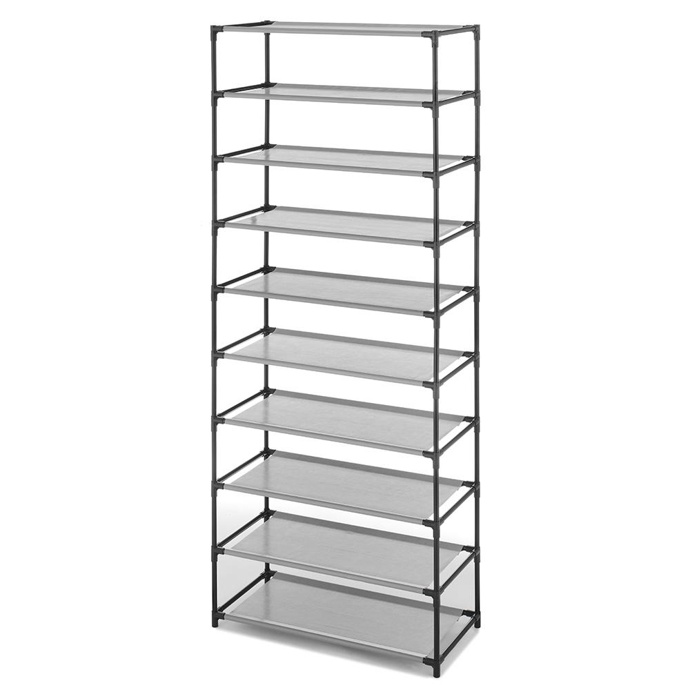 Whitmor 9 50 In X 23 50 In Metal 10 Tier Shelves 6262 7968 The Home Depot