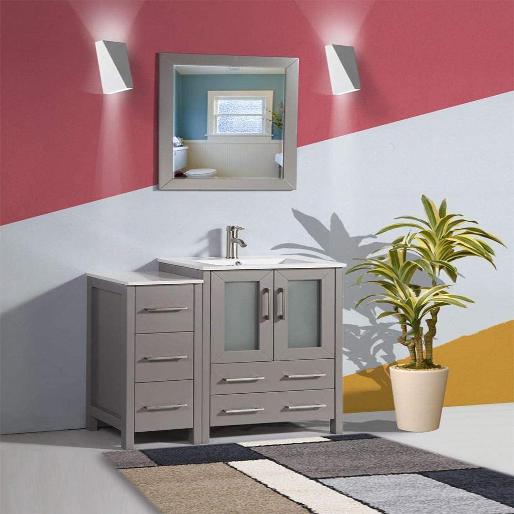 Vanity Art Brescia 36 in. W x 18 in. D x 36 in. H Bath Vanity in Grey