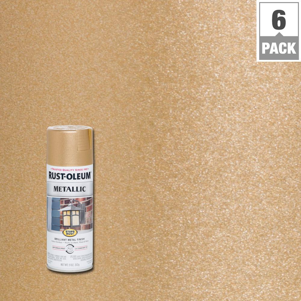 Rust Oleum Stops Rust 11 Oz Vintage Metallic Warm Gold Protective   Warm Gold Rust Oleum Stops Rust Craft Spray Paint 286524 64 300 