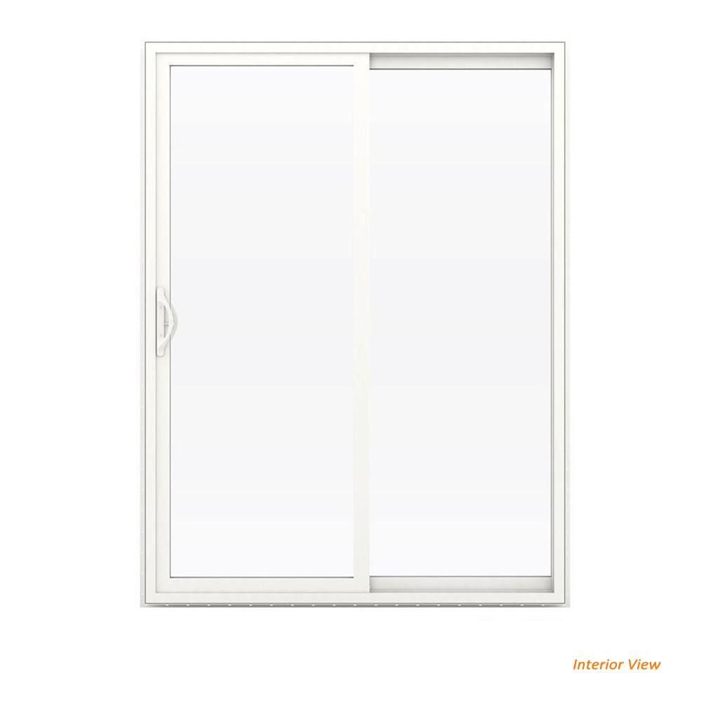 Jeld Wen 60 In X 80 In V 2500 White Vinyl Right Hand Full Lite