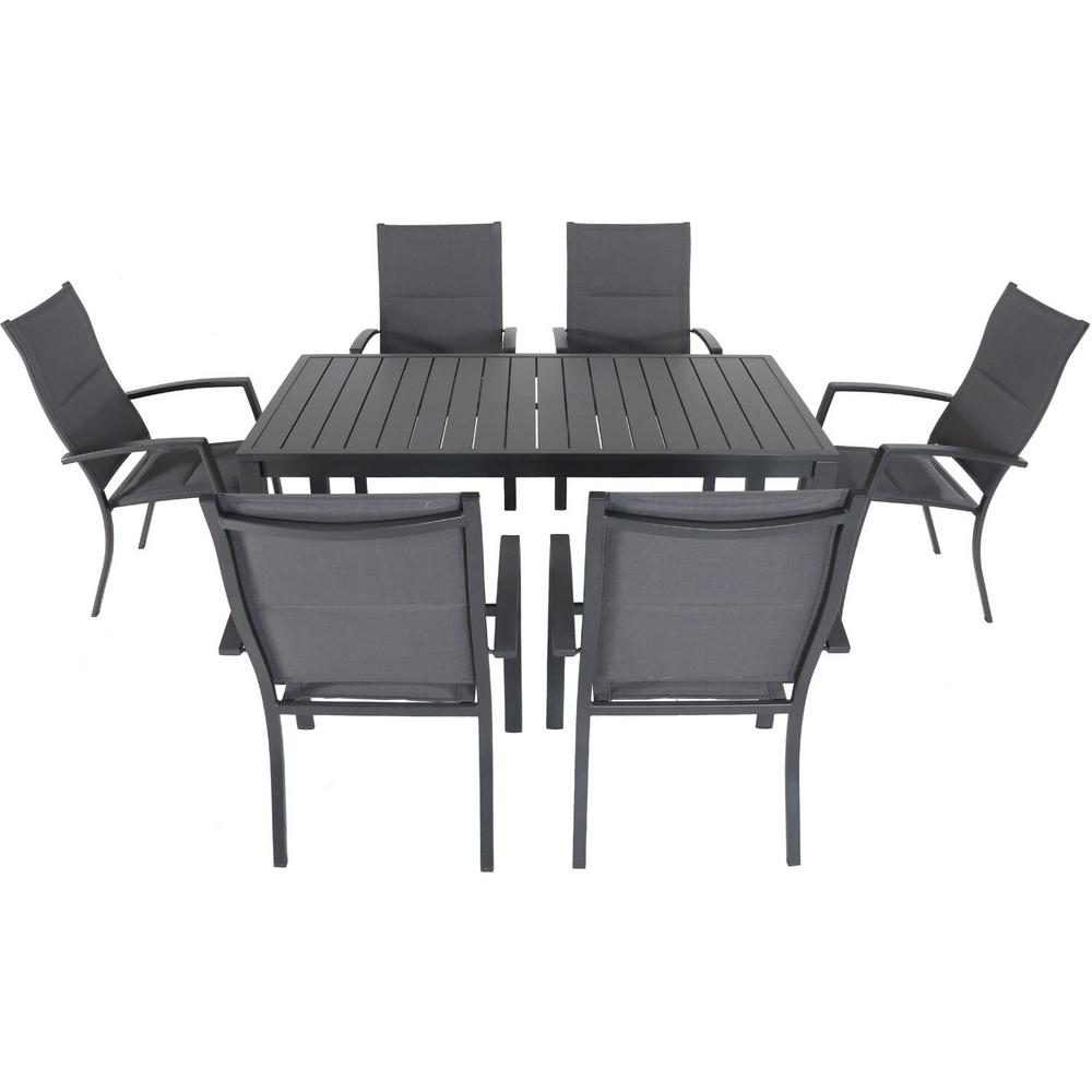 Cambridge Nova 7-Piece Aluminum Outdoor Dining Set with 6 ...