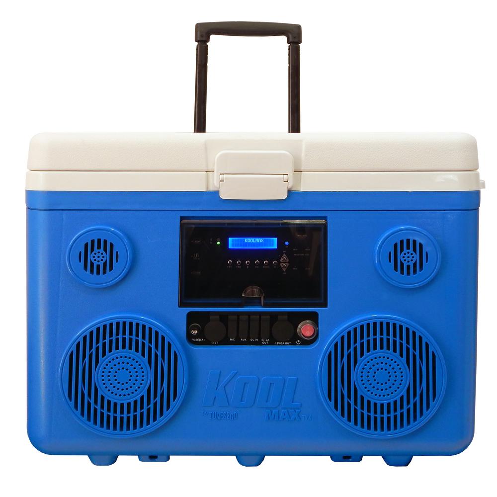cooler with speakers and wheels