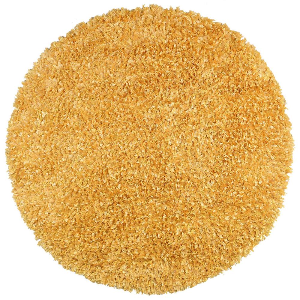 Yellow 5 ft. x 5 ft. Round Area RugSS5003R The Home Depot