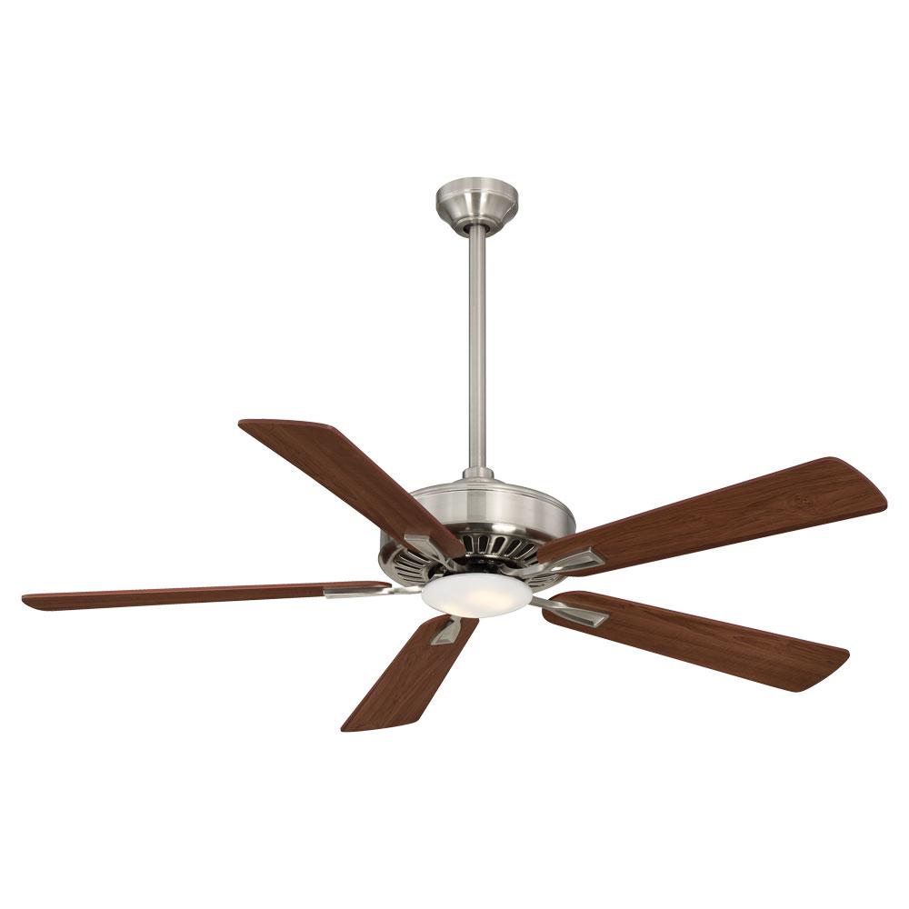 minka aire contractor 52 in integrated led indoor brushed nickel with dark walnut ceiling fan light remote control f556l bn dw the home depot set for winter