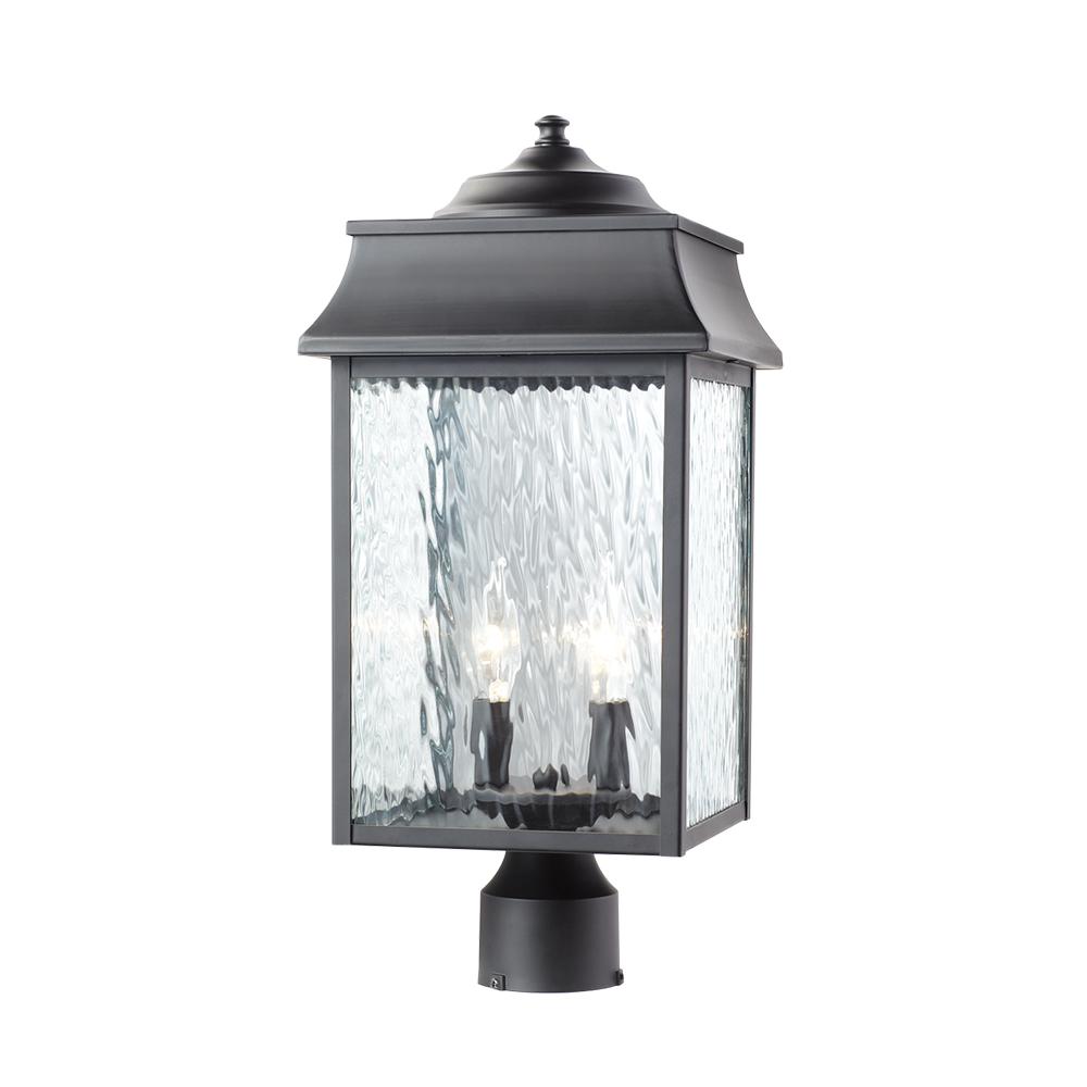 Post And Lamp Sets Special Values Outdoor Lighting Scroll 2 Light Outdoor Black Post