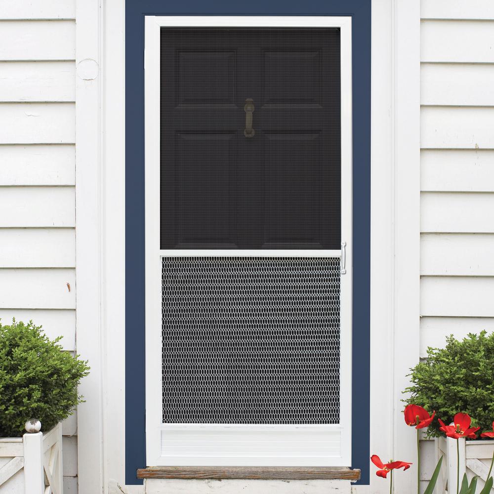 Unique Home Designs 32 In X 80 In Riviera White Outswing Metal