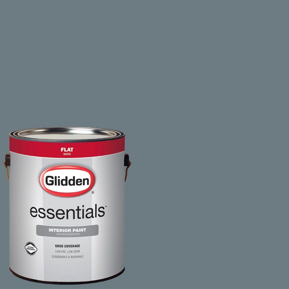 Glidden Essentials 1 Gal Hdgcn34 French Grey Flat Interior Paint Hdgcn34 French Grey Flat Interior Paint