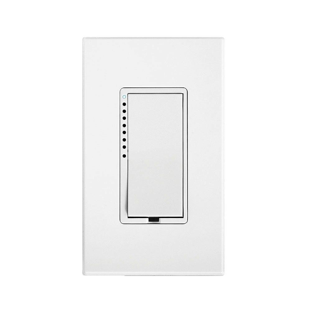 Insteon 1000 Watt Multi Location Tap Cfl Led Dimmer Switch White 2477dh The Home Depot
