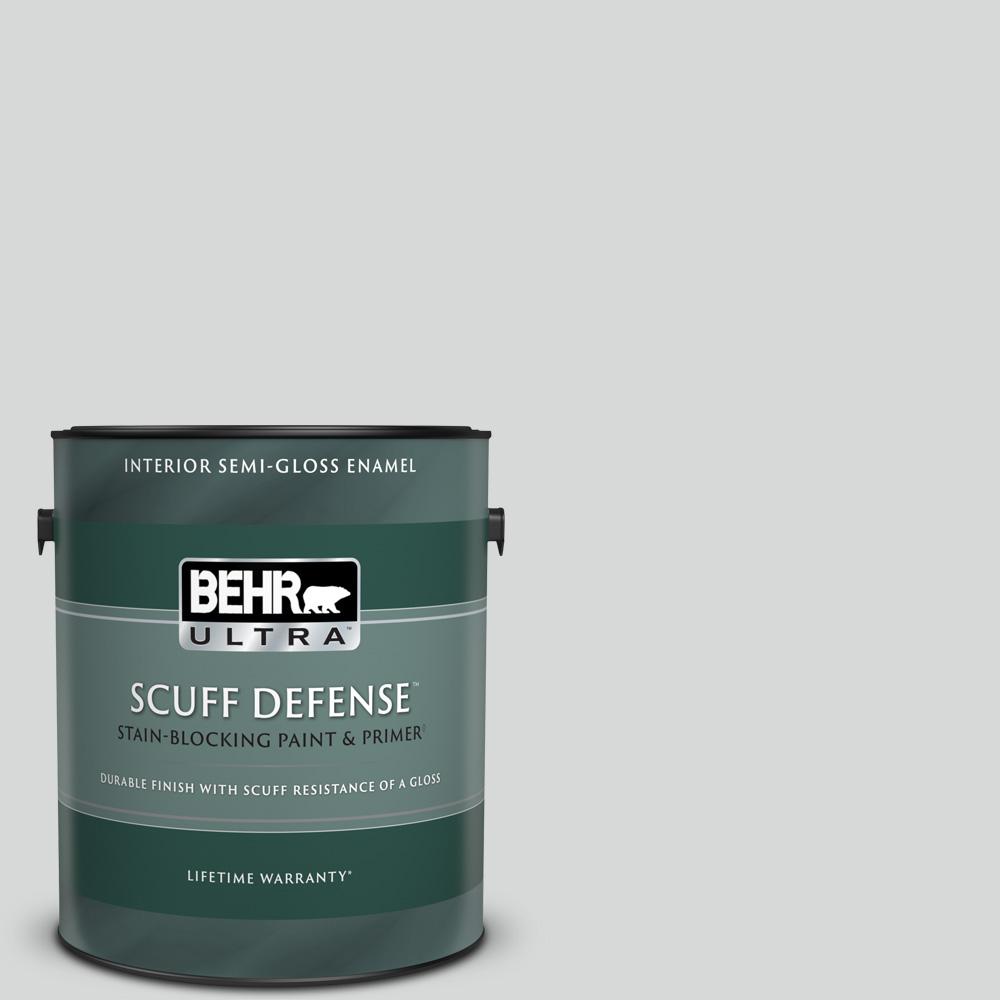 BEHR ULTRA 1 gal. MQ325 Gray Shimmer Extra Durable SemiGloss Enamel