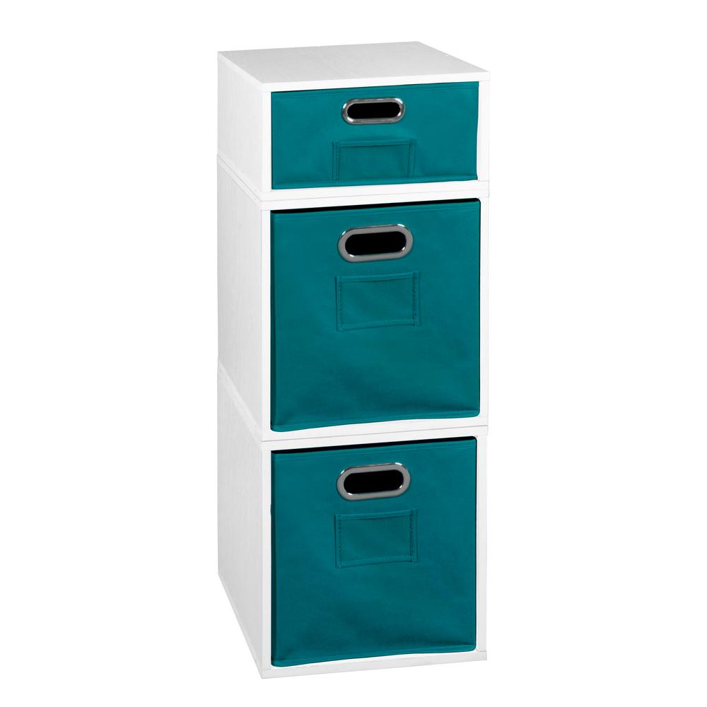 Niche Cubo 13 In X 32 5 In White 2 Full Cube And 1 Half Cube