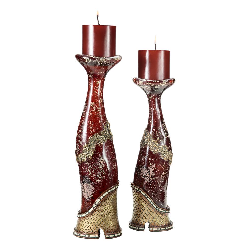OK Lighting Aqua Demeter Candleholder OK-4251C Set of 2
