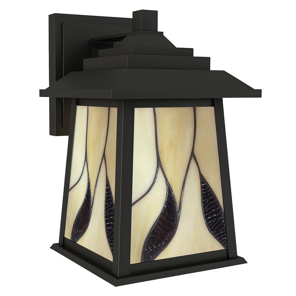 Tiffany Outdoor Wall Mounted Lighting The Geologic 1 Light Outdoor Oil Rubbed Bronze Wall Mount Sconce