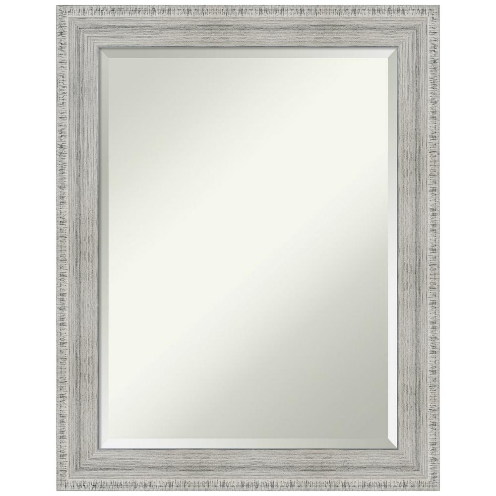 Amanti Art Rustic White Wash 22.38 in. x 28.38 in. Bathroom Vanity Mirror was $187.0 now $109.95 (41.0% off)
