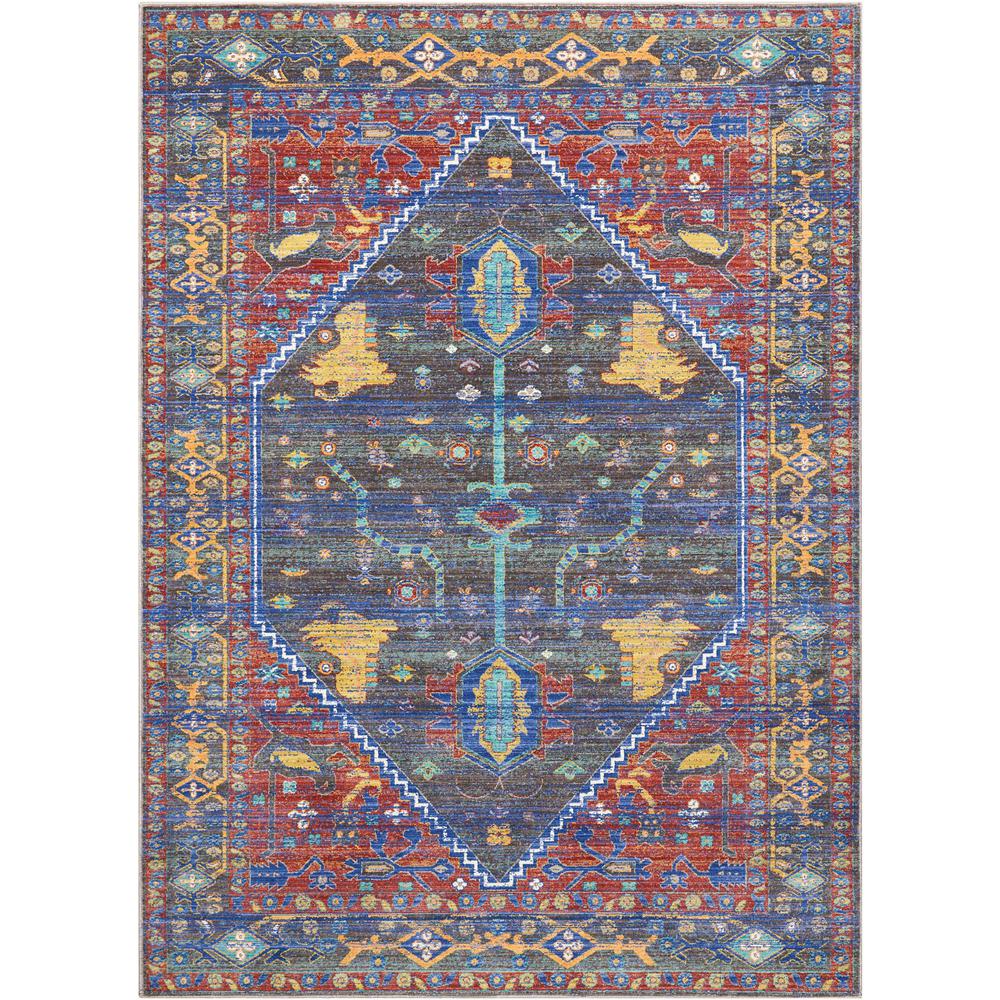 Nourison Delmar Navy Red 8 Ft X 11 Area Rug 386847 The Home Depot Nourison Delmar Navy Red 8 Ft X 11 Area Rug