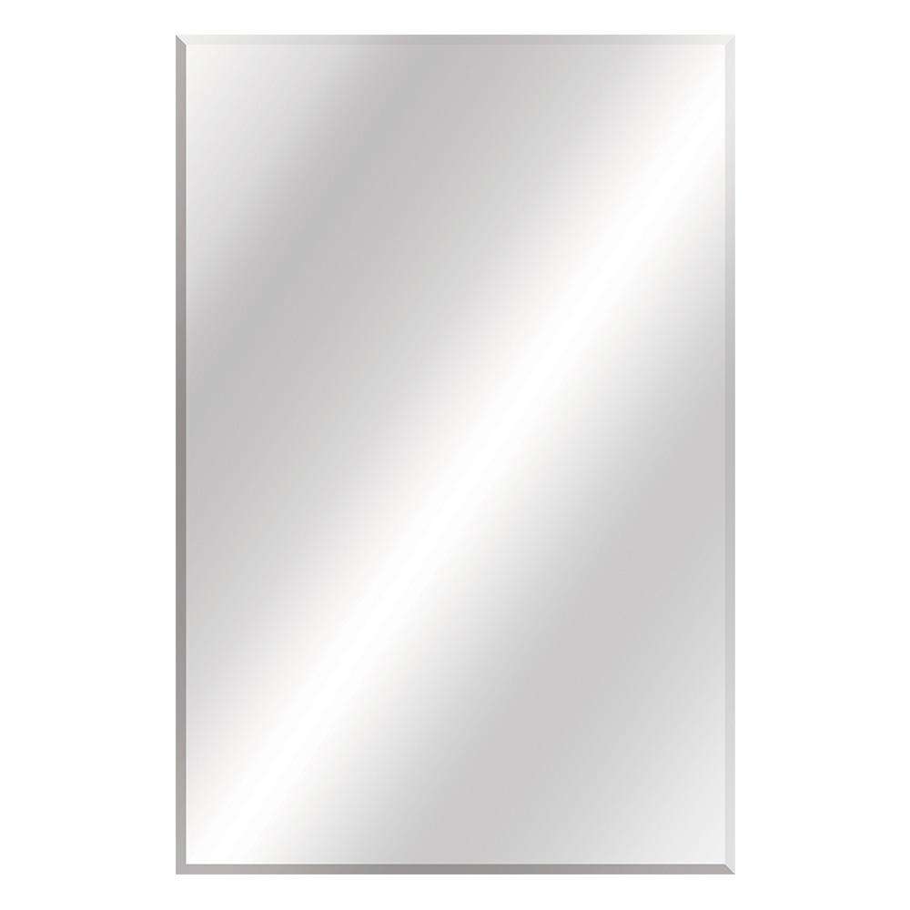 Glacier Bay 24 In W X 30 L Single Beveled Edge Bath Mirror Single Beveled Edge Bath Mirror