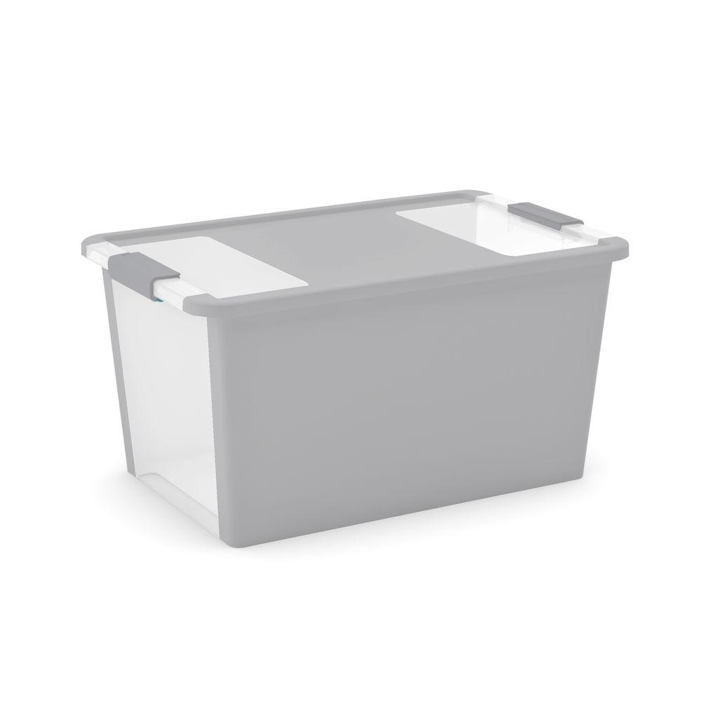 KIS BiBox 42.8 qt. Plastic Storage Box in Wet Cement (6Pack