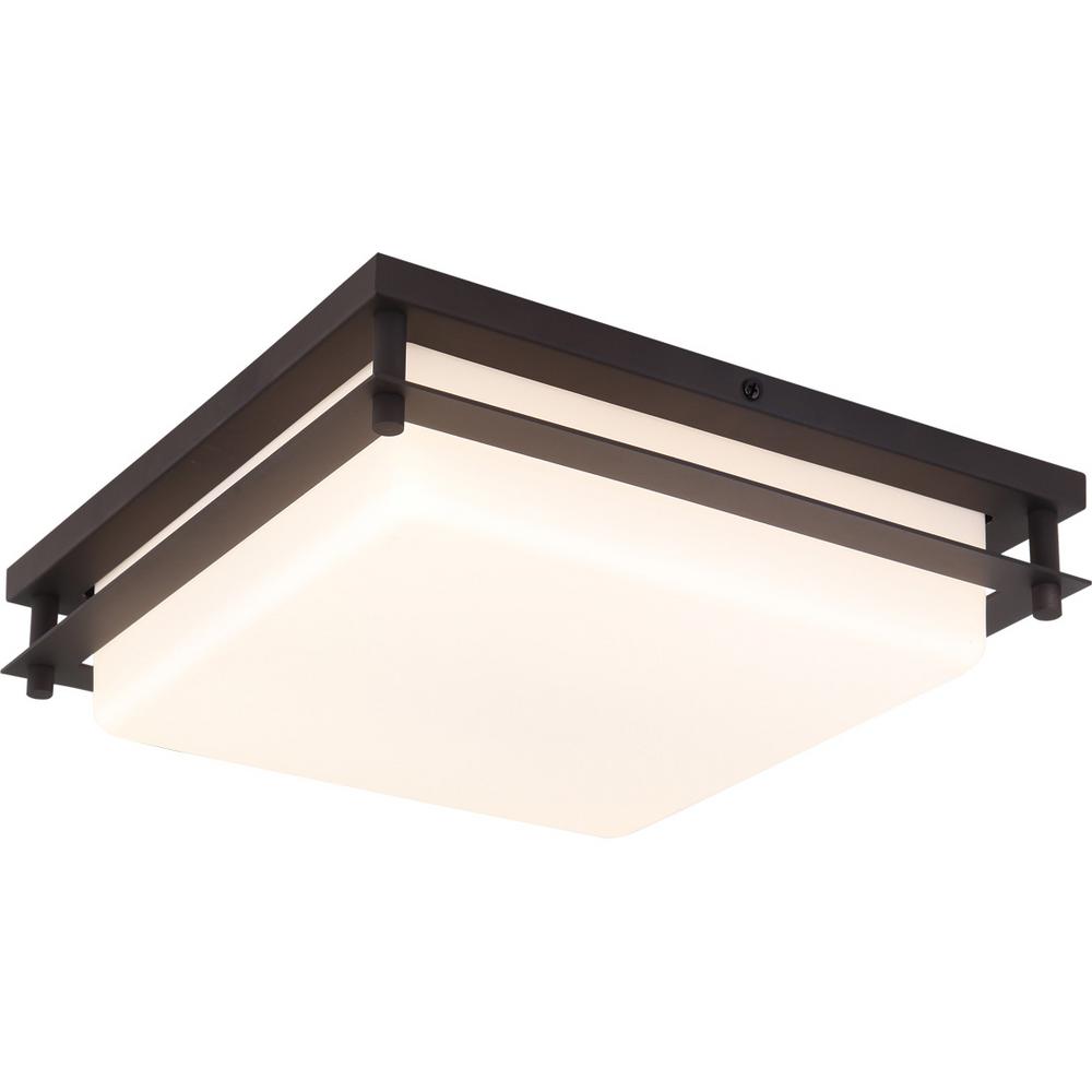 Volume Lighting 1 Light Small Led Indoor Outdoor Antique Bronze Bath Vanity Ceiling Flush Mount Wall Sconce Square White Shade Volume Lighting 1 Light Small Led Indoor Outdoor Antique Bronze Bath Vanity Ceiling Flush Mount Wall Sconce Square White Shade