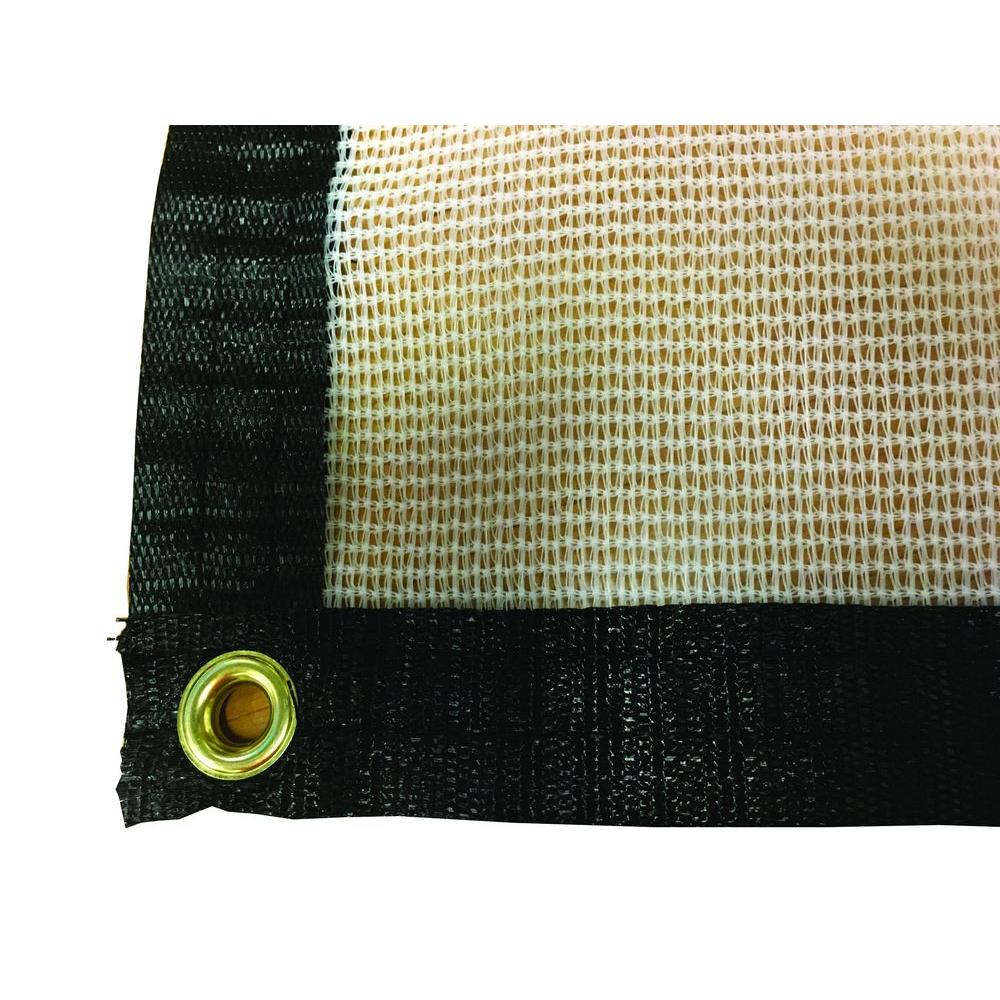 RSI 12 ft. x 18 ft. White Tropical Weather Shade Cloth with Grommets