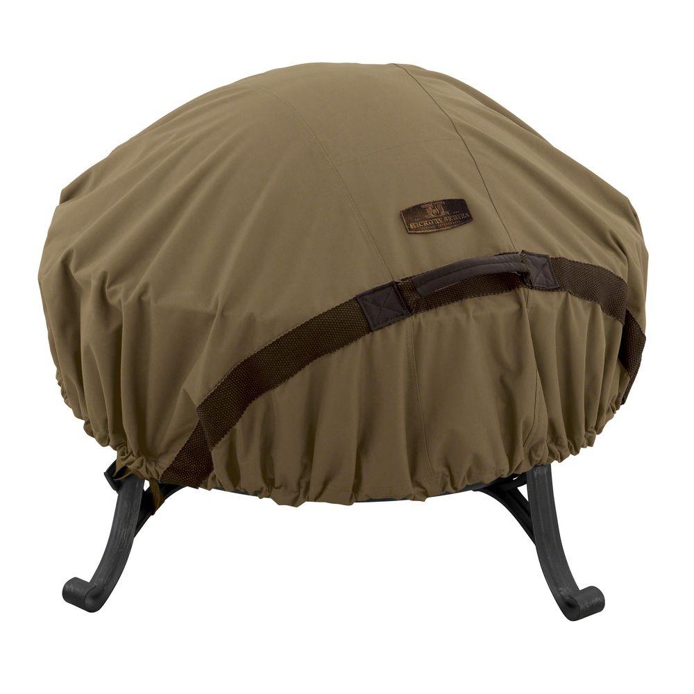 Classic Accessories Veranda Round Fire Pit Cover 78992 The Home Depot Round Fire Pit Cover