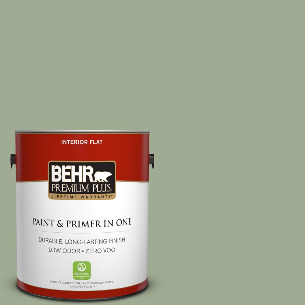 Behr Premium Plus 1 Gal S390 4 Roof Top Garden Flat Interior Paint