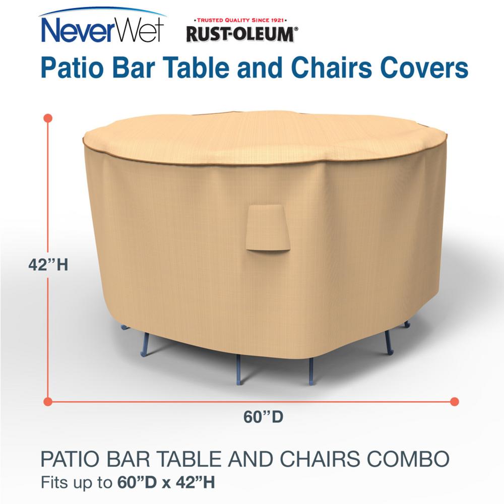 Budge Rust Oleum Neverwet Um Tan Outdoor Patio Bar Table And Chairs Cover P5a33tnnw1 The Home Depot - Outdoor Bar Table And Chairs Cover Budge Rust Oleum Neverwet Um Tan Outdoor Patio Bar Table And Chairs Cover P5a33tnnw1 The Home Depot - Outdoor Bar Table And Chairs Cover