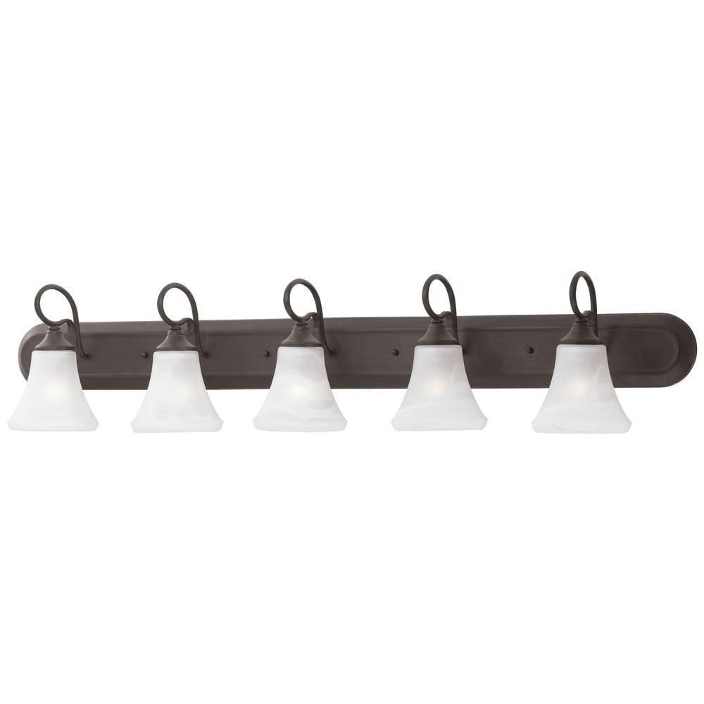 Thomas Lighting Elipse 5-Light Painted Bronze Wall Vanity Light-SL744563 - The Home Depot