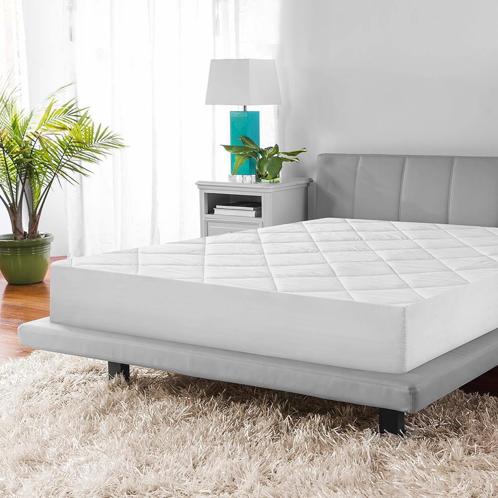 Soft Tex Micro Shield White Mattress Cover 71153 The Home Depot