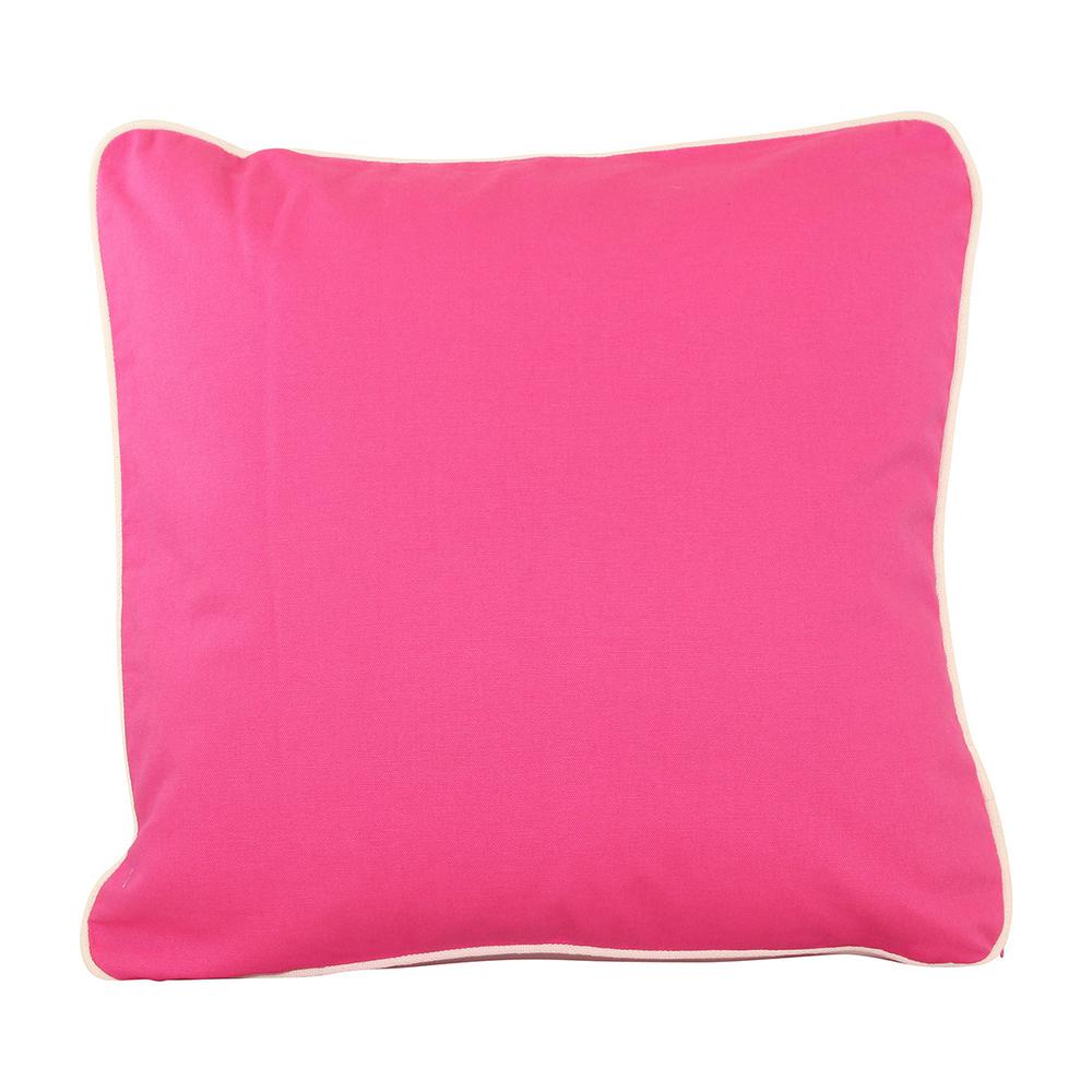Hot Pink Throw Pillows Home Decor The Depot Hot Pink Standard Pillow With Green Eco Friendly Insert