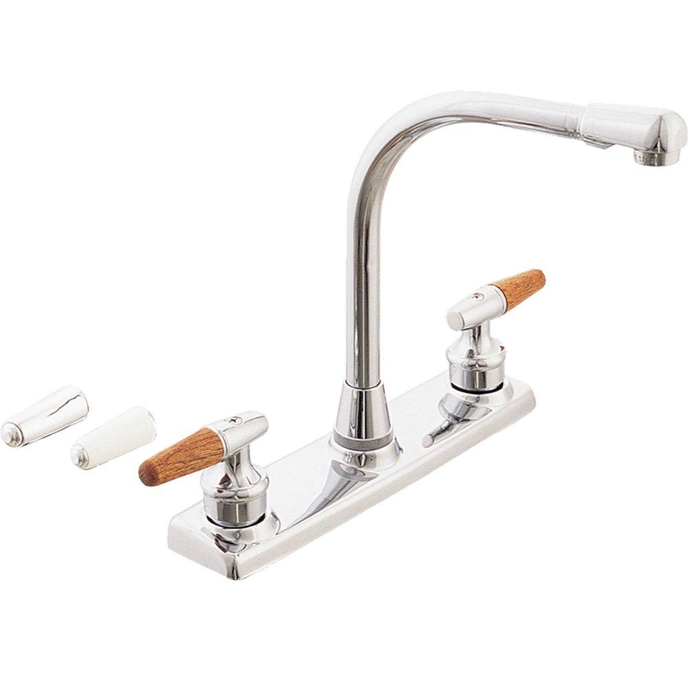 EZFLO Traditional Collection 2Handle Standard Kitchen Faucet with 3