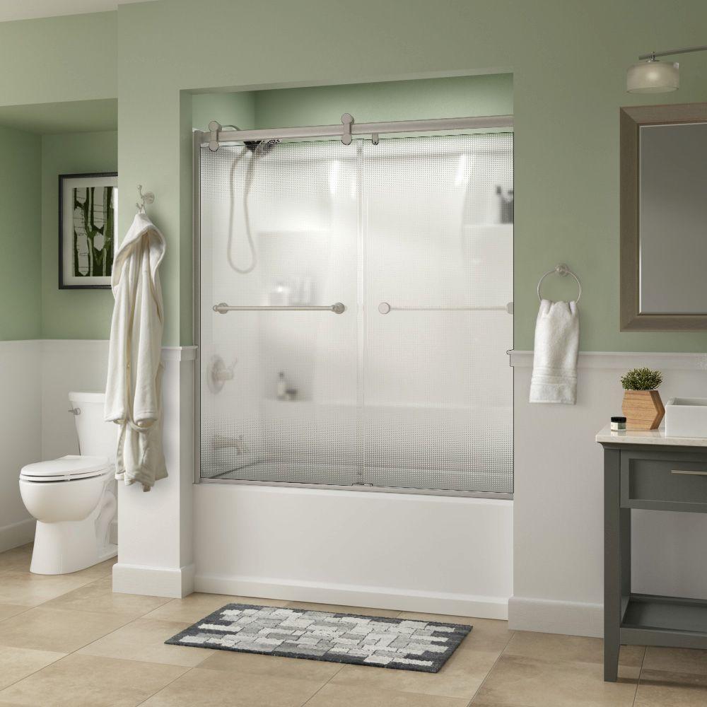 Delta Crestfield 60 In X 58 3 4 Semi Frameless Contemporary Semi Frameless