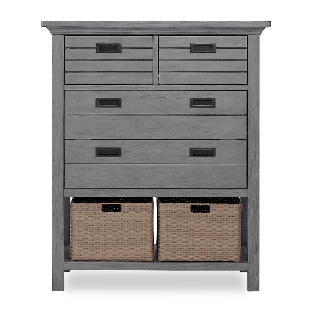 rustic grey baby dresser